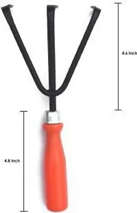 Garden Tool Set Big Trowel, Hand Fork  Hand Rake for Gardening | Fancy Gardening Tools | Hand Cultivator, Big Trowel Garden Fork (Pack of 3)-thumb1