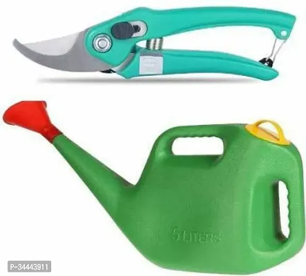 5-Liter Watering Can with Gardening Pruner Combo | Tools | Gardening Tools | Plants Cutter | Affordable Price