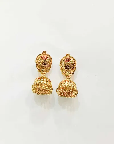 Gram Gold Plated Small Jhumki Earrings