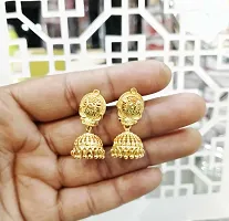 Gram Gold Plated Small Jhumki Earrings-thumb1