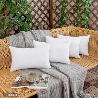 Woaboy Outdoor Pillow Insert Waterproof 12x20 Throw Pillow Insert Water Resistant Lumbar Pillow Sham Form Premium Hypoallergenic Pillow Stuffer for Patio Furniture Sofa Couch-thumb3