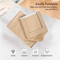 Inkcraft Shirt Stacker Non Woven Stackable and Foldable Clothing Wardrobe Storage Organizer(Beige) (Pack of 2)-thumb2