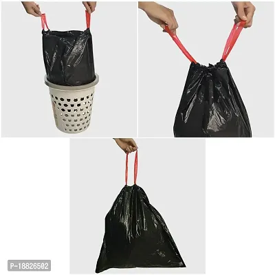 Callyne 7 Gallon Black Drawstring Trash Bags, Garbage Bags, 210 Counts-thumb3