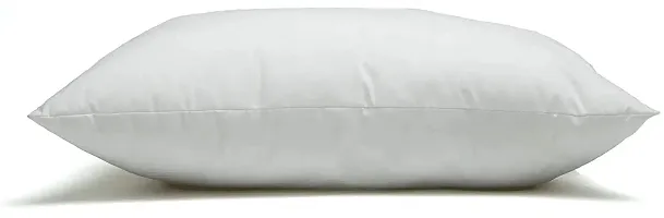 Inkcraft Down Alternative Pillow 100% Cotton Top Bed Pillow with 1.5 Gusset 100% Microfiber Filled Pillow (Standard 1 Pack - Vacuum Packed)