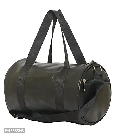 Gym Bag by Ink-Craft Fit Well Polyester 23 Lt rs Medium Gym Duffel Sports Bag (Black)-thumb0