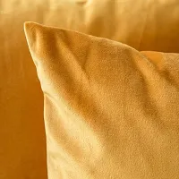 ink craft Velvet Gold Soft Solid Square Throw Pillow Covers Set, 24 X 24-thumb4