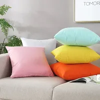 TAOSON Decorative 100% Cotton Canvas Square Solid Toss Pillowcase Cushion Cover Pillow Case with Hidden Zipper Closure Only Cover No Insert - White 12x20(30x50cm)-thumb3