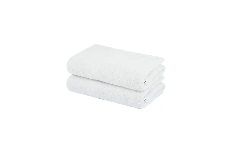 ink craft Cotton Bath Towels Set 27x52 White Towels Ultra Soft Large Bath Towels Gym Spa Luxurious Hotel Bath Towel Ring Spun Cotton Bath Towel (Pack of 2)