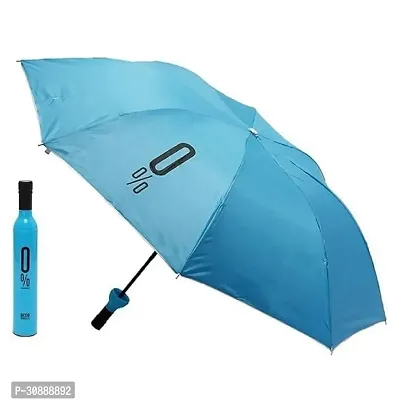 Aqua Wine Bottle Umbrella: Stylish Windproof Double Layer Canopy with UV Protection  Rain Cover for Men, Women, and Kids-thumb2