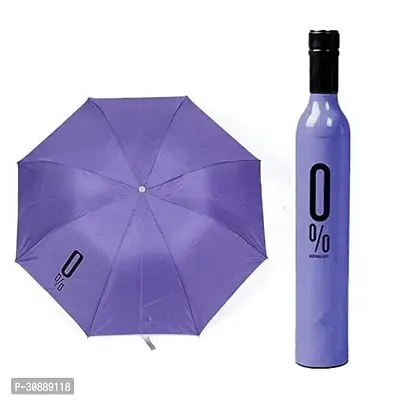 Purple Wine Bottle Umbrella: Stylish Windproof Double Layer Canopy with UV Protection  Rain Cover for Men, Women, and Kids-thumb0