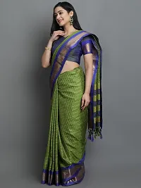 Fancy Cotton Silk Saree with Blouse Piece for Women-thumb2