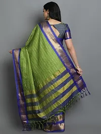 Fancy Cotton Silk Saree with Blouse Piece for Women-thumb1