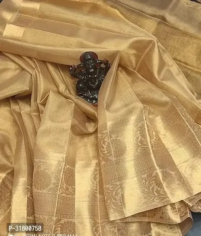 Fancy Tissue Silk Saree With Blouse Piece For Women-thumb3