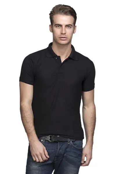 REXBURG Stylish Polo Collar Neck Sports Cotton T-Shirt for Men and Boys