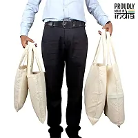 BADORN Tote Bag for Women Plain Reusable 100% Cotton Eco-Friendly Foldable Shopping Bag for Grocery-thumb1