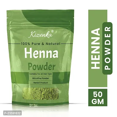 KIZENKA Organic  Herbal Henna Leaf Powder For Hair Colour-nbsp;(50g)