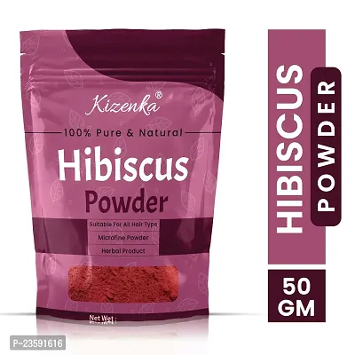 KIZENKA Professional Hibiscus Powder 50GM ( Pack of 1)