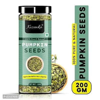 Kizenka Raw Pumpkin Seeds Loaded with Protein and Fibre Rich Superfood for Boost Immunity seed (200 gm)
