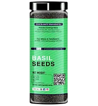 Kizenka Raw Basil Seeds, Rich in Protein  Fibre | Edible Healthy Seeds for Eating Basil Seeds  (200 gm)-thumb1
