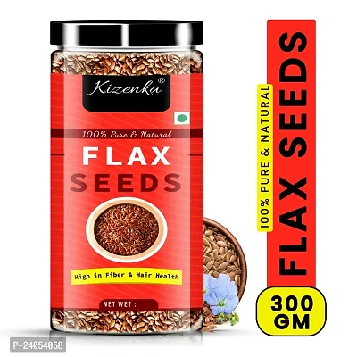 Hashpop Raw Authentic Flax Seeds Diet Food for Weight Management and Hair Brown Flax Seeds  (300gm)-thumb0