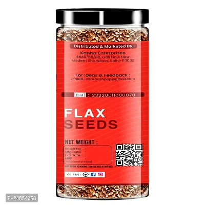 Hashpop Raw Authentic Flax Seeds Diet Food for Weight Management and Hair Brown Flax Seeds  (300gm)-thumb2