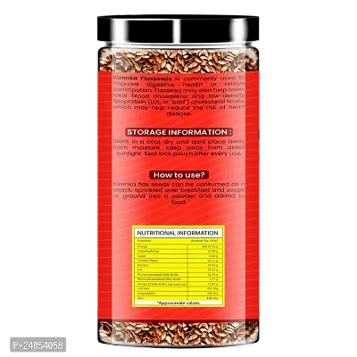 Hashpop Raw Authentic Flax Seeds Diet Food for Weight Management and Hair Brown Flax Seeds  (300gm)-thumb3