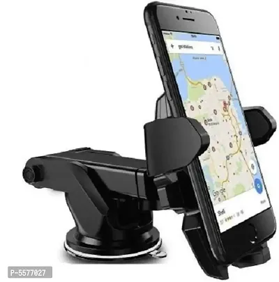 Car Mobile Holder With Long Neck For Windshield (Black)-thumb0
