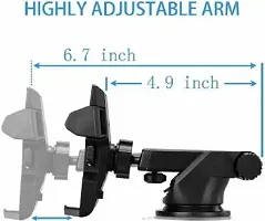 Car Mobile Holder With Long Neck For Windshield (Black)-thumb3