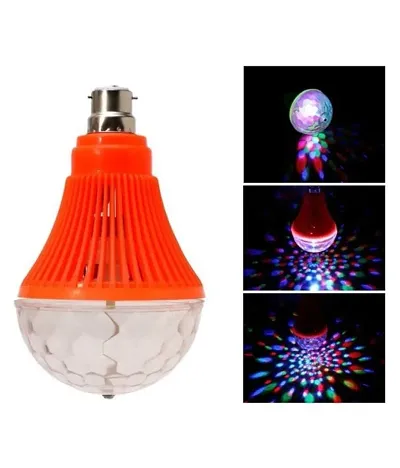 Buy 3A BRIGHT 3-Watt B22 360 Degree RGB LED Lamp, Projector Crystal Auto  Rotating Color Changing Lamp (Pack of 1 Bulb) Online at Best Prices in  India - JioMart.