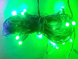 11 Meter 40 Still LED Green Decorative Power Pixel Led String Light | 36 Feet Power Pixel Led Ladi for Home Decor, Christmas, Diwali and Festive Decoration (Green) Pack of 2-thumb3