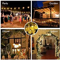 14 Led Crystal Bubble Ball String Fairy Lights For Decortaion Diwali Christmas Xmas Light For Diwali Home Decorations Lighting (Warm White)-thumb3