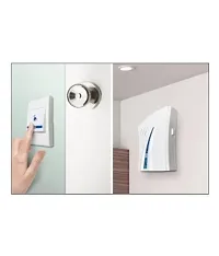 ell Chime LED Flash Cordless Wireless Calling Remote Door Bell for Home Shop Office-thumb2