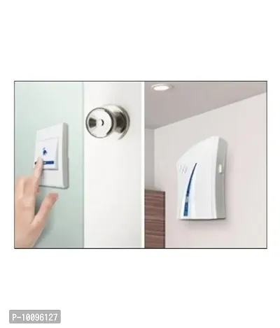 ell Chime LED Flash Cordless Wireless Calling Remote Door Bell for Home Shop Office-thumb3