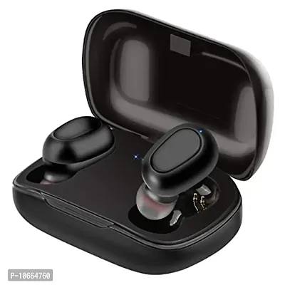 Earbuds with Mic Bluetooth Headset Earbud Bluetooth Headset  (Black, True Wireless)-thumb0