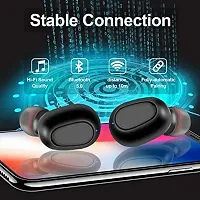 Earbuds with Mic Bluetooth Headset Earbud Bluetooth Headset  (Black, True Wireless)-thumb2