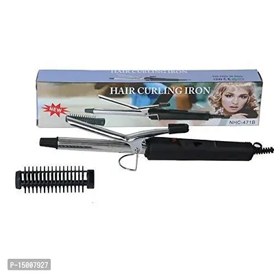 Hair Curler and straightener Hair Curling Iron Rod Electric 471 B Hair Curler Iron for Women Black##11