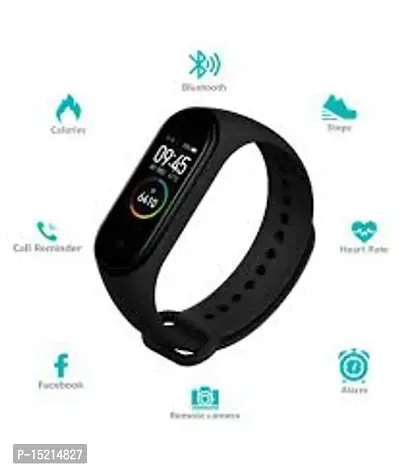 Smart Band M4 ndash; Fitness Band, 1.1-inch Color Display, USB Charging, Activity Tracker, Menrsquo;s and Womenrsquo;s Health Tracking, Compatible All Androids iOS Phone#10-thumb0