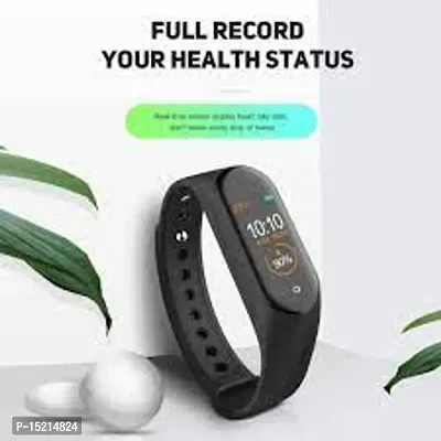 Smart Band M4 ndash; Fitness Band, 1.1-inch Color Display, USB Charging, Activity Tracker, Menrsquo;s and Womenrsquo;s Health Tracking, Compatible All Androids iOS Phone#7-thumb2