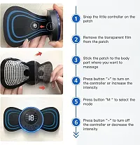 Body Massager Machine for Pain Relief Wireless Vibrating Massager 8 Mode  19 Strength Level EMS Massager Mini Massager Butterfly Massager for Shoulder Legs Massage Neck Massager Back Massager #5-thumb4