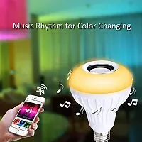 LED Music Bulb Colourful Lamp Built-in Audio Speaker Music Player With Remote Control #6-thumb1