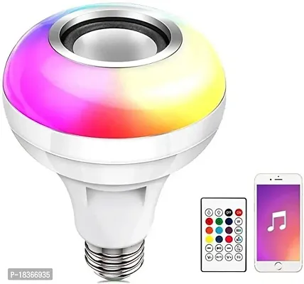 LED Music Bulb Colourful Lamp Built-in Audio Speaker Music Player With Remote Control #6-thumb3