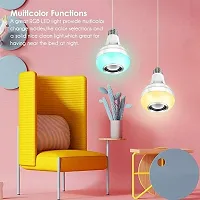 LED Music Bulb Colourful Lamp Built-in Audio Speaker Music Player With Remote Control #6-thumb3