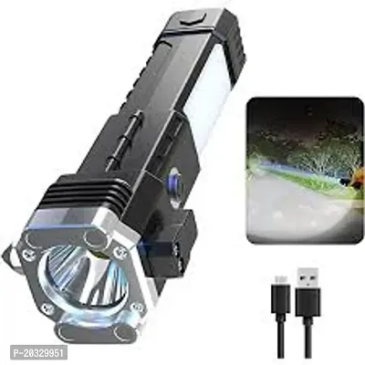 LED 3W Torch Light Rechargeable Torch Flashlight,Long Distance Beam Range pack of 1