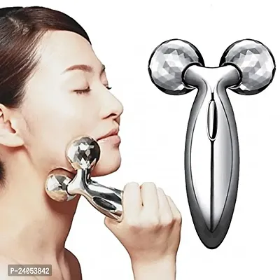 Rotate Silver Face Full Body Shape Massager Wrinkle Remover Facial Massage Relaxati##3-thumb4