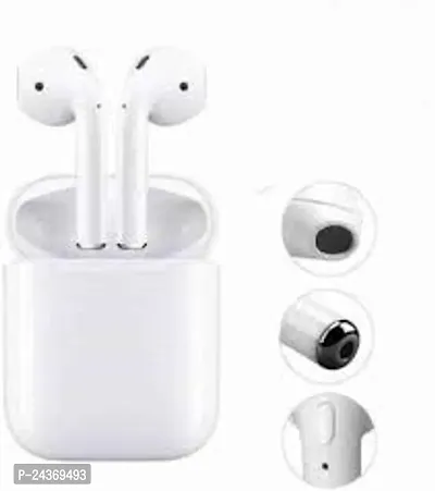 I7s WITH SMALL SIZE, SUPER LIGHTWEIGHT Bluetooth Headset  (White, In the Ear)-thumb2