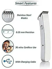 Trimmer Shaver Machine for Beard  Hair Styling with 3 Extra Clips, Hair Clipper for Men  Boys, Multi-color, Pack of 1-thumb1