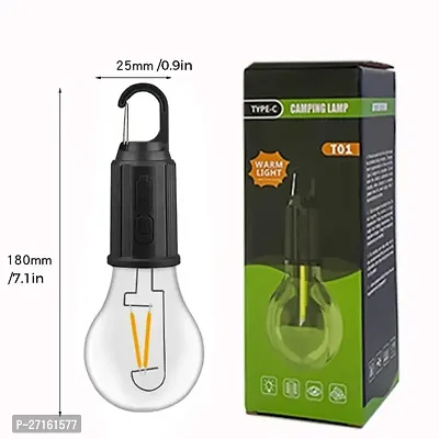 Rechargeable Camping Lights, Waterproof LED Tent Lights with USB Cable, 3 Modes Camping Lantern PACK OF 1-thumb2