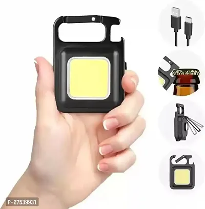 Folding Bracket, Bottle Opener Keychain Flashlight Rechargeable(pack of 1)-thumb4