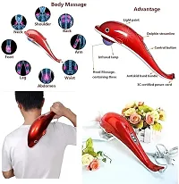 Dolphin Massager| 6 Head Electric Vibrating Cervical Massager| Full-body Massage Hammer (Multicolour) PACK OF 1-thumb1