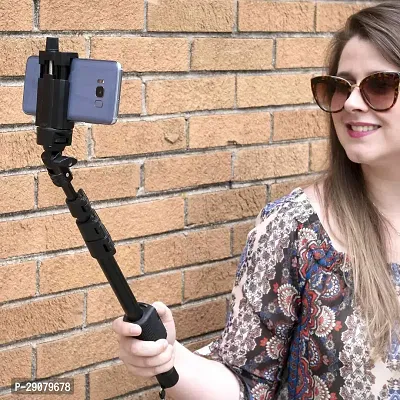 Classic Extendable Selfie Stick with Wireless Remote and Tripod Stand-thumb2